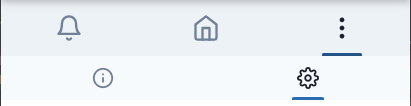 Barre de l'app